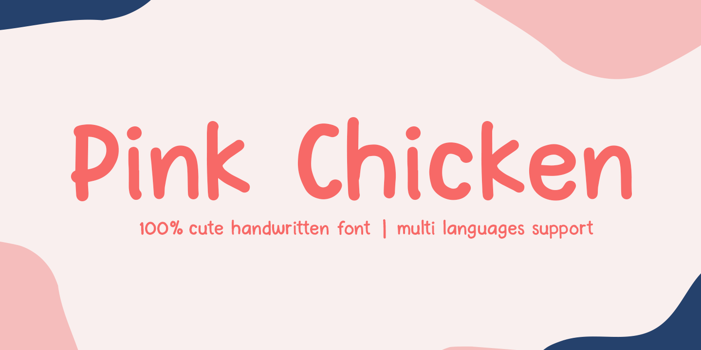 Font Pink Chicken
